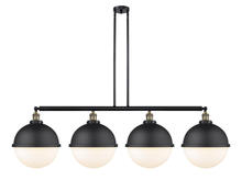  214-BAB-HFS-121-BK - Hampden - 4 Light - 58 inch - Black Antique Brass - Stem Hung - Island Light