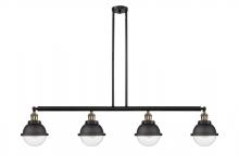  214-BAB-HFS-62-BK - Hampden - 4 Light - 52 inch - Black Antique Brass - Stem Hung - Island Light