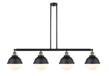  214-BAB-HFS-81-BK - Hampden - 4 Light - 54 inch - Black Antique Brass - Stem Hung - Island Light