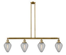  214-BB-G165-LED - Geneseo - 4 Light - 52 inch - Brushed Brass - Stem Hung - Island Light