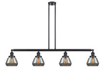  214-BK-G173 - Fulton - 4 Light - 51 inch - Matte Black - Stem Hung - Island Light