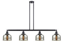  214-BK-G78-LED - Bell - 4 Light - 53 inch - Matte Black - Stem Hung - Island Light