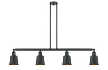  214-BK-M9-BK-LED - Addison - 4 Light - 50 inch - Matte Black - Stem Hung - Island Light