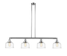  214-PC-G713 - Bell - 4 Light - 53 inch - Polished Chrome - Stem Hung - Island Light