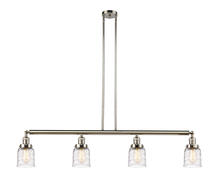  214-PN-G513-LED - Bell - 4 Light - 50 inch - Polished Nickel - Stem Hung - Island Light