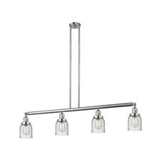  214-SN-G54 - Bell - 4 Light - 50 inch - Brushed Satin Nickel - Stem Hung - Island Light