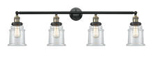  215-BAB-G182 - Canton - 4 Light - 42 inch - Black Antique Brass - Bath Vanity Light