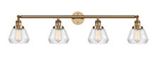 Innovations Lighting 215-BB-G172 - Fulton - 4 Light - 43 inch - Brushed Brass - Bath Vanity Light