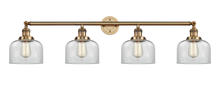  215-BB-G72 - Bell - 4 Light - 44 inch - Brushed Brass - Bath Vanity Light