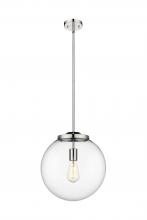  221-1S-PN-G202-14 - Beacon - 1 Light - 16 inch - Polished Nickel - Cord hung - Pendant