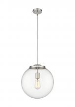  221-1S-SN-G202-14 - Beacon - 1 Light - 16 inch - Brushed Satin Nickel - Cord hung - Pendant