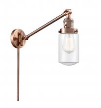  237-AC-G312 - Dover - 1 Light - 5 inch - Antique Copper - Swing Arm