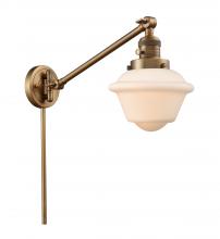  237-BB-G531 - Oxford - 1 Light - 8 inch - Brushed Brass - Swing Arm