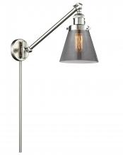 Innovations Lighting 237-SN-G63-LED - Cone - 1 Light - 8 inch - Brushed Satin Nickel - Swing Arm