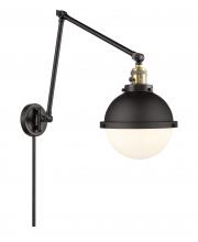  238-BAB-HFS-81-BK - Hampden - 1 Light - 9 inch - Black Antique Brass - Swing Arm