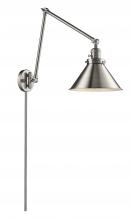  238-SN-M10 - Briarcliff - 1 Light - 10 inch - Brushed Satin Nickel - Swing Arm