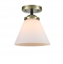  284-1C-BAB-G41-LED - Cone - 1 Light - 8 inch - Black Antique Brass - Semi-Flush Mount