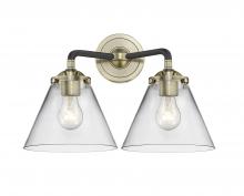  284-2W-BAB-G42 - Cone - 2 Light - 16 inch - Black Antique Brass - Bath Vanity Light