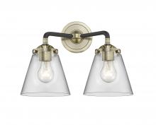  284-2W-BAB-G62 - Cone - 2 Light - 14 inch - Black Antique Brass - Bath Vanity Light