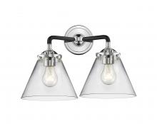  284-2W-BPN-G42 - Cone - 2 Light - 16 inch - Black Polished Nickel - Bath Vanity Light