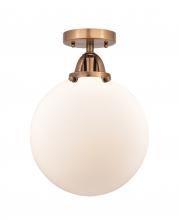  288-1C-AC-G201-10-LED - Beacon - 1 Light - 10 inch - Antique Copper - Semi-Flush Mount