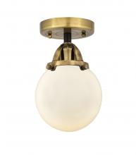  288-1C-BAB-G201-6-LED - Beacon - 1 Light - 6 inch - Black Antique Brass - Semi-Flush Mount