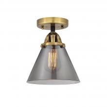  288-1C-BAB-G43-LED - Cone - 1 Light - 8 inch - Black Antique Brass - Semi-Flush Mount