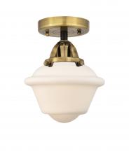  288-1C-BAB-G531-LED - Oxford - 1 Light - 8 inch - Black Antique Brass - Semi-Flush Mount