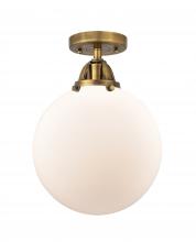  288-1C-BB-G201-10-LED - Beacon - 1 Light - 10 inch - Brushed Brass - Semi-Flush Mount