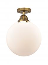  288-1C-BB-G201-12-LED - Beacon - 1 Light - 12 inch - Brushed Brass - Semi-Flush Mount