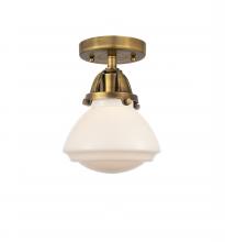  288-1C-BB-G321-LED - Olean - 1 Light - 7 inch - Brushed Brass - Semi-Flush Mount