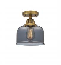  288-1C-BB-G73 - Bell - 1 Light - 8 inch - Brushed Brass - Semi-Flush Mount