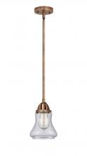  288-1S-AC-G194 - Bellmont - 1 Light - 6 inch - Antique Copper - Cord hung - Mini Pendant
