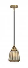  288-1S-BAB-G146-LED - Chatham - 1 Light - 7 inch - Black Antique Brass - Cord hung - Mini Pendant