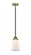  288-1S-BAB-G181-LED - Canton - 1 Light - 6 inch - Black Antique Brass - Cord hung - Mini Pendant