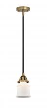  288-1S-BAB-G181S-LED - Canton - 1 Light - 5 inch - Black Antique Brass - Cord hung - Mini Pendant