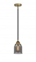  288-1S-BAB-G53-LED - Bell - 1 Light - 5 inch - Black Antique Brass - Cord hung - Mini Pendant