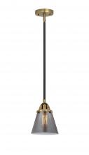  288-1S-BAB-G63-LED - Cone - 1 Light - 6 inch - Black Antique Brass - Cord hung - Mini Pendant