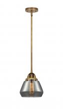  288-1S-BB-G173 - Fulton - 1 Light - 7 inch - Brushed Brass - Cord hung - Mini Pendant