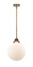  288-1S-BB-G201-10 - Beacon - 1 Light - 10 inch - Brushed Brass - Cord hung - Mini Pendant