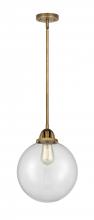  288-1S-BB-G202-10 - Beacon - 1 Light - 10 inch - Brushed Brass - Cord hung - Mini Pendant