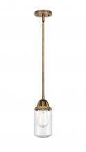  288-1S-BB-G314 - Dover - 1 Light - 5 inch - Brushed Brass - Cord hung - Mini Pendant