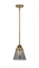  288-1S-BB-G63-LED - Cone - 1 Light - 6 inch - Brushed Brass - Cord hung - Mini Pendant