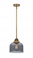  288-1S-BB-G73-LED - Bell - 1 Light - 8 inch - Brushed Brass - Cord hung - Mini Pendant