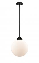  288-1S-BK-G201-10 - Beacon - 1 Light - 10 inch - Matte Black - Cord hung - Mini Pendant