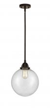  288-1S-OB-G204-10 - Beacon - 1 Light - 10 inch - Oil Rubbed Bronze - Cord hung - Mini Pendant