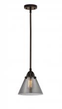 Innovations Lighting 288-1S-OB-G43-LED - Cone - 1 Light - 8 inch - Oil Rubbed Bronze - Cord hung - Mini Pendant