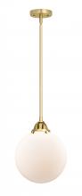  288-1S-SG-G201-10 - Beacon - 1 Light - 10 inch - Satin Gold - Cord hung - Mini Pendant