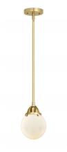 Innovations Lighting 288-1S-SG-G201-6-LED - Beacon - 1 Light - 6 inch - Satin Gold - Cord hung - Mini Pendant