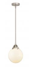  288-1S-SN-G201-8 - Beacon - 1 Light - 8 inch - Brushed Satin Nickel - Cord hung - Mini Pendant